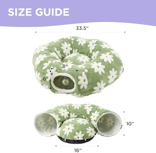 Lesure Donut Cute Jacquard Cat Tunnel Bed Kitten Toys for Puppy Bunny
