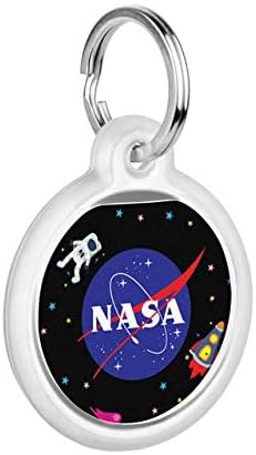 Pet ID Tag for Dog Cat with QR Passport Global Search System of Lost Pets - Digital ID Dog Tag - NASA