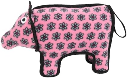 TUFFY® : 2 Pack Medium Pig Dog Toy: Ultra Durable Plush Toy with Multiple Layers & Reinforced Seams, Washable and Floats, Original Construction