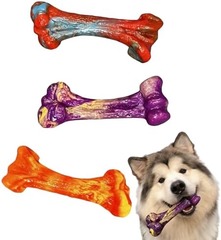 3-Pack Dog Chew Toys for Aggressive Chewers, Medium Large Breed