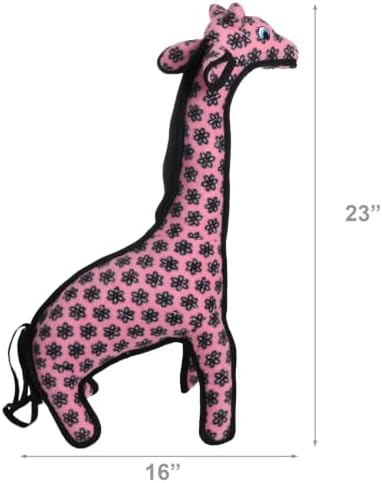 TUFFY® - 2 Pack Original : Giraffe Dog Toy : Ultra Durable Plush Dog Toy with Multiple Layers & Reinforced Seams, Washable and Floats, Original Construction