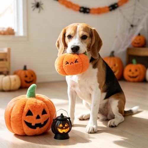 SCENEREAL Christmas Dog Rope Toys (Corn &Pumpkin & Chicken)