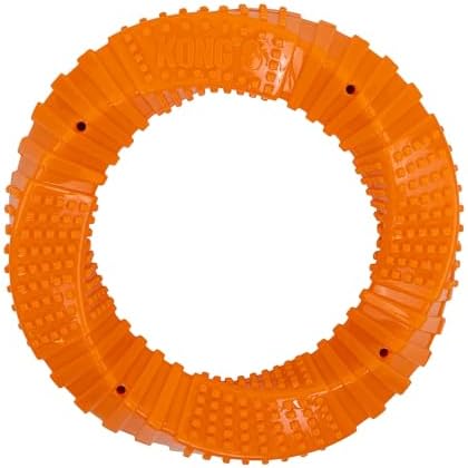 KONG CoreStrength Dog Toy – Ring – Durable Tough Chew Toy for Medium & Large Dogs – Textured Dental Chew for Teeth & Gums – Fetch & Interactive Play