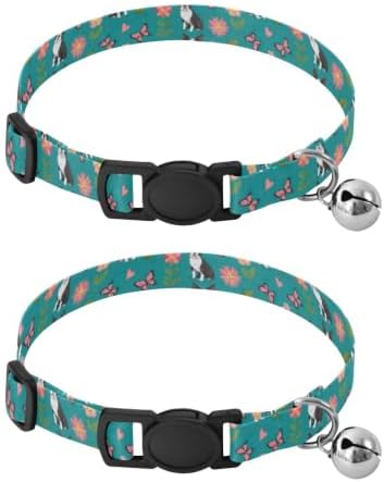 Cute Dogs Easy to Wear Dog Collar 2 Pack Pet Collars for Cats