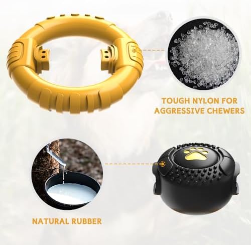 Dog Toys for Aggressive Chewers Large Medium Breed Indestructible Toy