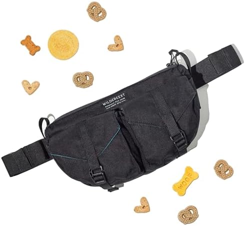 Wildebeest Farallon Bag - Versatile Cross Body Bag, Fanny Pack, Dog Treat Pouch - Secure, Easy Access Pockets, Adjustable Buckle Strap, Poop Bag Dispenser, Water-Resistant, Fits Any Smartphone