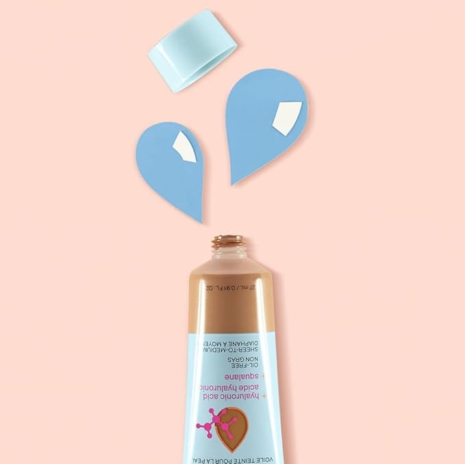wet n wild Bare Focus Tinted Hydrator Matte Natural Finish, Oil-Free Tinted Face Moisturizer Makeup, Hyaluronic Acid, Squalane, Sheer To Medium Coverage, Medium Deep (Pack of 2)