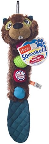 Hartz Squeakerz Stuffing-Free Plush Woodland Animal Dog Toy