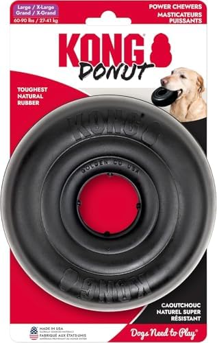 KONG Extreme Donut, Durable Natural Rubber Chew Toy, for Large/X-Large Dogs