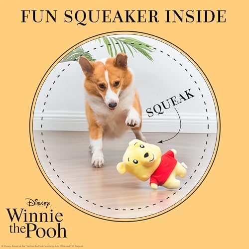 Disney for Pets Winnie the Pooh Plush Dog Toy, 9 Inch