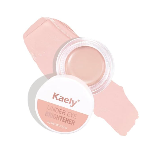 Kaely Under Eye Brightener, Under Eye Concealer for Older Women, Color Correcting Pot Concealer for Dark Circles Brighten Makeup, corrector de ojeras, Vegan & Cruelty-Free, 08 Light Pink Shimmer