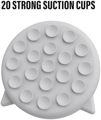Silicone Cat Slow Feeder Bowl with Suction Cups - Interactive Puzzle Toy to Reduce Overeating in Kitty(Gray, 1 Cup)