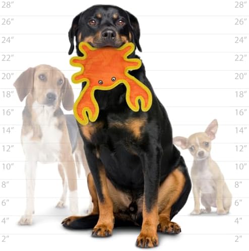 Tuffy® - DuraForce® 3 Pack Crab, Duck and Lizard Plush Dog Toys