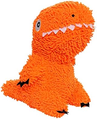 MIGHTY Tuffy Microfiber Medium Ball T-Rex Dog Toy