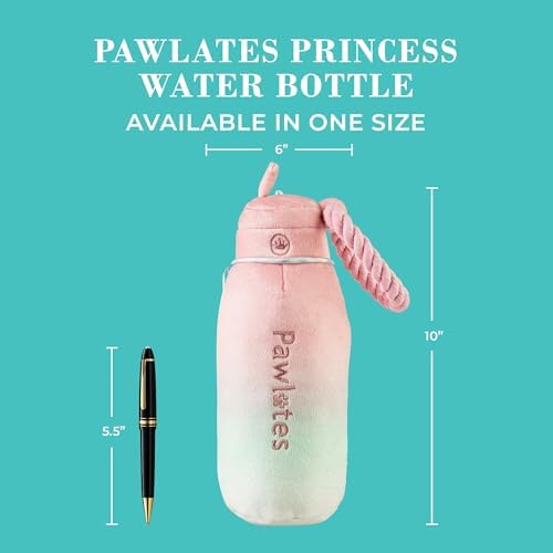 Haute Diggity Dog Pawlates Princess Water Bottle Plush Dog Toy Funny Parody