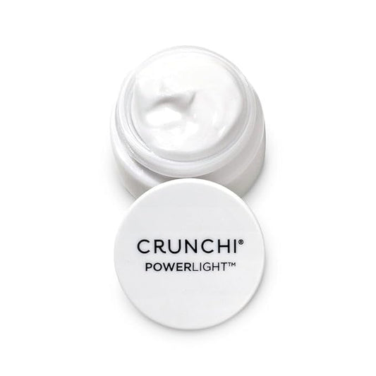 Crunchi Powerlight Eye Cream, Brightening Under Eye Treatment for Dark Circles & Puffiness, Peptide Infused & Hydrating, EWG Verified® (0.5 OZ)
