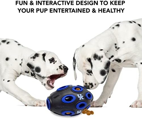 Pets First NCAA Kentucky Wildcats Football Treat Dispensing Toy for Dogs and Cats, Interactive Rubber Ball, Natural Feeding Toy (KY-3622)