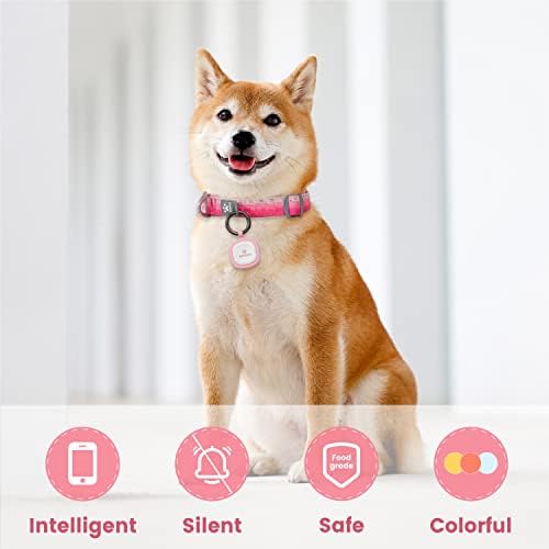 Pawaii Dog ID Tag, Silent Silicone QR Code Tag, Scan Alerts, No App, 1 Pack