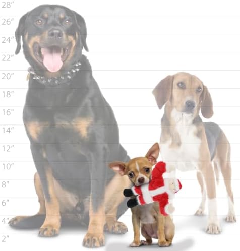 MIGHTY Tuffy Santha Ultra Durable Small Plush Dog Toy