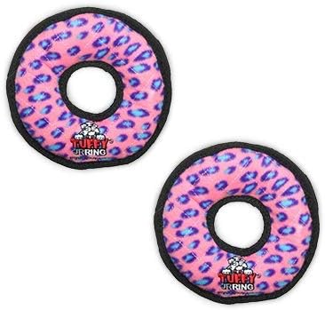 TUFFY® : 2 Pack Ring Dog Toy: Ultra Durable Plush Toy with Multiple Layers & Reinforced Seams, Washable and Floats, Original Construction