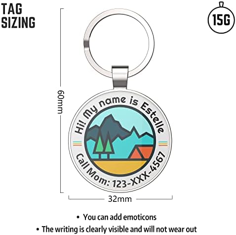 QR Code Dog Tag,Pet ID Tags, Dog Tags Personalized for Pets,Smart Dog ID Tags,Custom Dog Tags-Free Online&Scan QR Receive Instant Location Alert Email