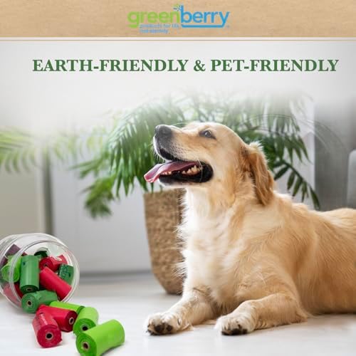 Greenbone Jar-O-Refills Dog Poop Bags & Dispenser, 28 Rolls