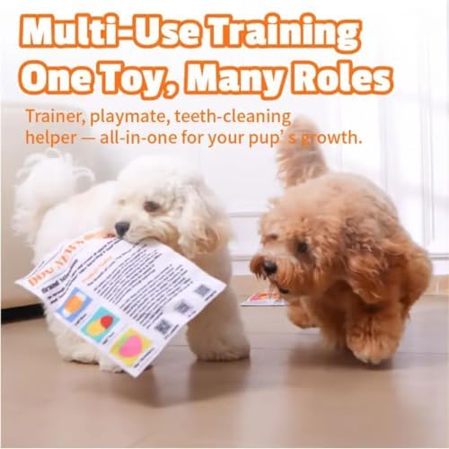 Newspaper Dog Toy Tear-Resistant Washable Interactive