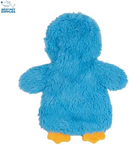 Best Pet Supplies Interactive Squeaky Dog Toy - Baby Chicken, Blue | Stuffing Free Body, Soft, Squeaks & Crinkles, No Mess, Perfect for Moderate Chewers, Toss and Fetch Play