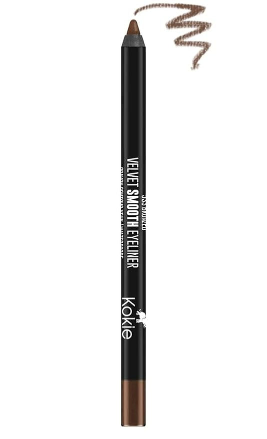 Kokie Cosmetics Waterproof Velvet Smooth Eyeliner Pencil, Bronzed, 0.042 Ounce