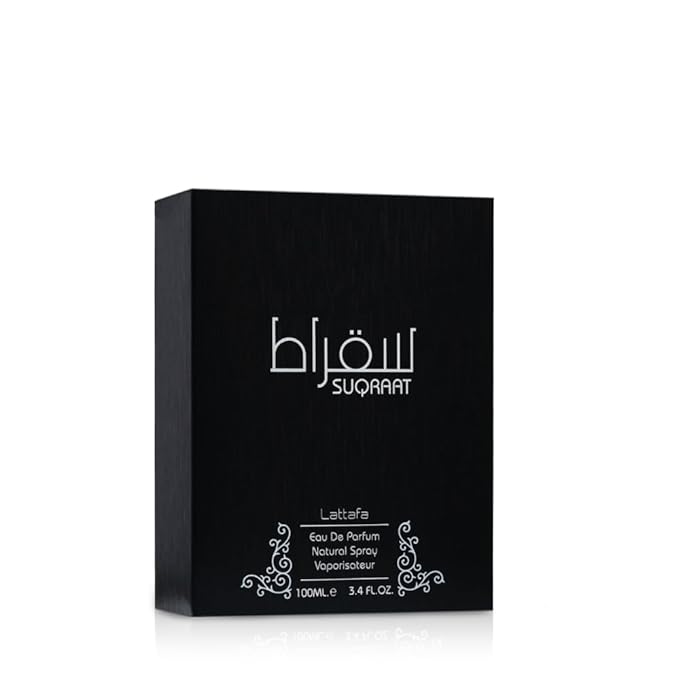 Lattafa Suqraat - Fresh, Spicy, Aromatic, Woody - Eau de Parfum Long-Lasting Fragrance for Men, 3.4 Ounce / 100 ml