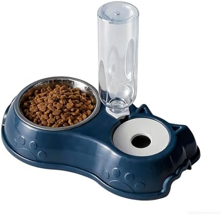 Cat Bowls Food and Water Bowl Set with Automatic Water Dispenser