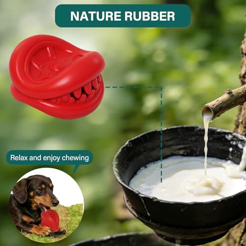 Treat Dispensing Dog Toy for Aggressive Chewer, Large Medium Dogs
