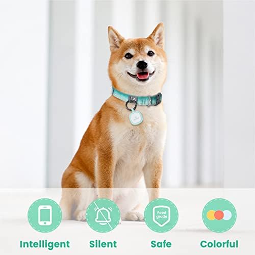 Pawaii Dog ID Tag, Silent Silicone QR Code Tag, Scan Alerts, No App, 1 Pack