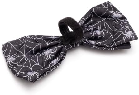 THE WORTHY DOG Halloween Patterns Pet Bow Ties for Dogs & Cats, Spider