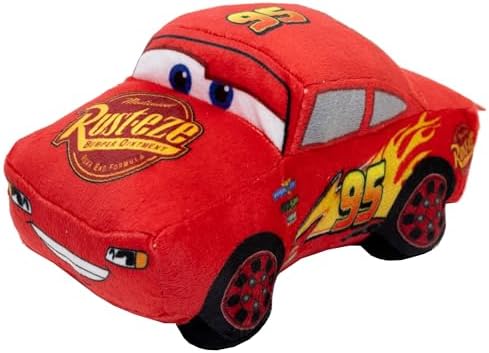 Buckle-Down Disney Dog Toy, Pixar Cars Lightning McQueen Race Car Replica, Plush