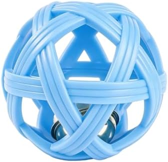 Dog Ball Toy with Bell for Small Dogs& Puppy, Small Dog Ball for Boredom Relief & Teething, TPR Chew Resistant Interactive Fetch Toy.