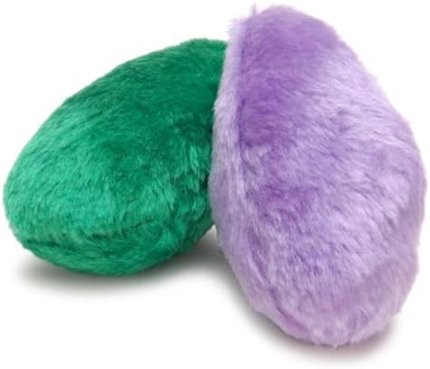 Jeffers Pet Plush Squeaky Dog Toy, 2 Pack, 4.5" - Multicolor Little Dotz