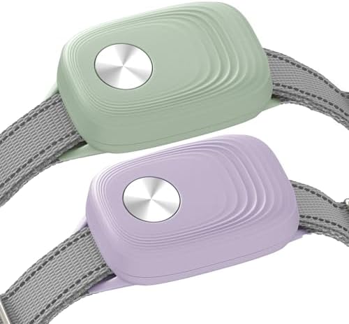 Automatic Pet Door Collar 68T, Compatible with MS-5, Purple & Green, 2PACK