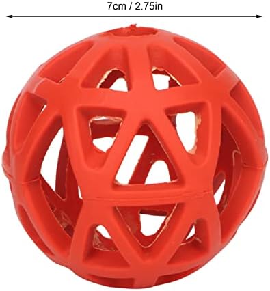 Dog Toy Ball - Hollow Dog Ball Bite Teeth Grinding Interactive Rubber Pet Chewing Ball Toy for Indoor Outdoor (Small)