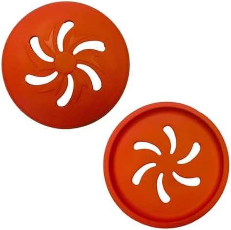 Dog Flying Disc Large EVA Material Pet Toy Outdoor Fetch Training Disc Durable Bite Resistant Safe on Teeth Lightweight Floating Interactive Disc (Orange)