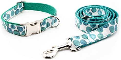 Comfortable Durable Personalized Dog Collar Engraved D-Ring Fabric (Bubble)