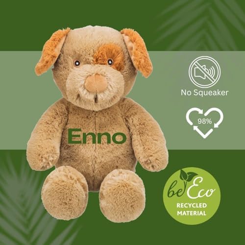 TRIXIE Be Eco Enno The Dog Plush Dog Toy for All Dogs, 16" Fun and Cuddly No Sound Dog Toy, 98% Recycle Material