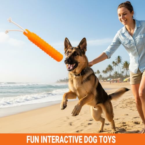 Dog Water Toys, 2 Pack Floating Bumper Fetch Toy Dummy