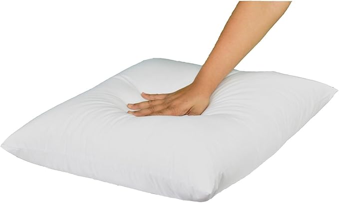 MoonRest Square Pillow Form Insert Hypoallergenic Sham Stuffer, 100% Polyester Microfiber Fill, Lined with Woven Cotton Blend Cover for Decorative Pillow Couch Sofa Bed Cushions 19 X 19