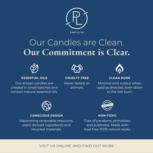 PartyLite Cozy Amber & Wool Scented Candle Refill, Notes of Whipped Vanilla & Soft Suede with Cozy Musk, 10oz 1-Wick Aromatherapy Candle, Upto 40 Hours of Luxury Fragrance, Sustainable Premium Soy Wax
