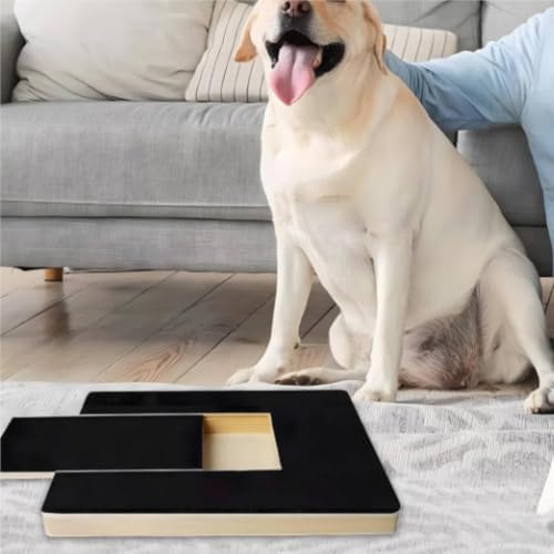Nail File Treat Dispenser for Dogs, Wooden Dog Nail Scratching Pad