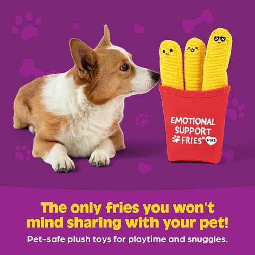 WHAT DO YOU MEME? Emotional Support Pet Fries, Dog Toy by Relatable