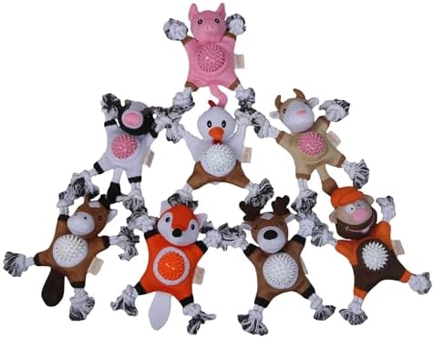 Territory 2 in 1 No Stuffing Removable Fetch Ball Tug Dog Toy for Small Medium Large Dogs, Fox