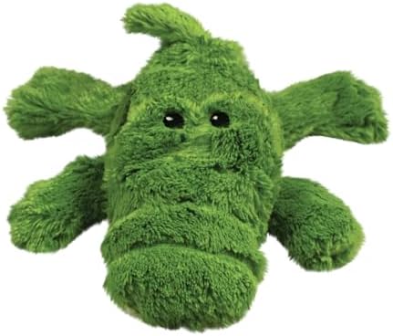 KONG Cozie Plush Dog Toys 2 Pack – Durable & Soft Squeaky Toys for Medium Dogs – Assorted Animal Characters (Ali The Alligator)