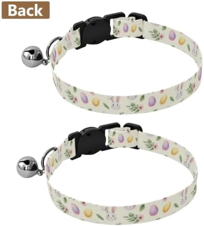 Cute Rabbits Ears Collar for Cats, 2 Pack Dog Collar with Bell